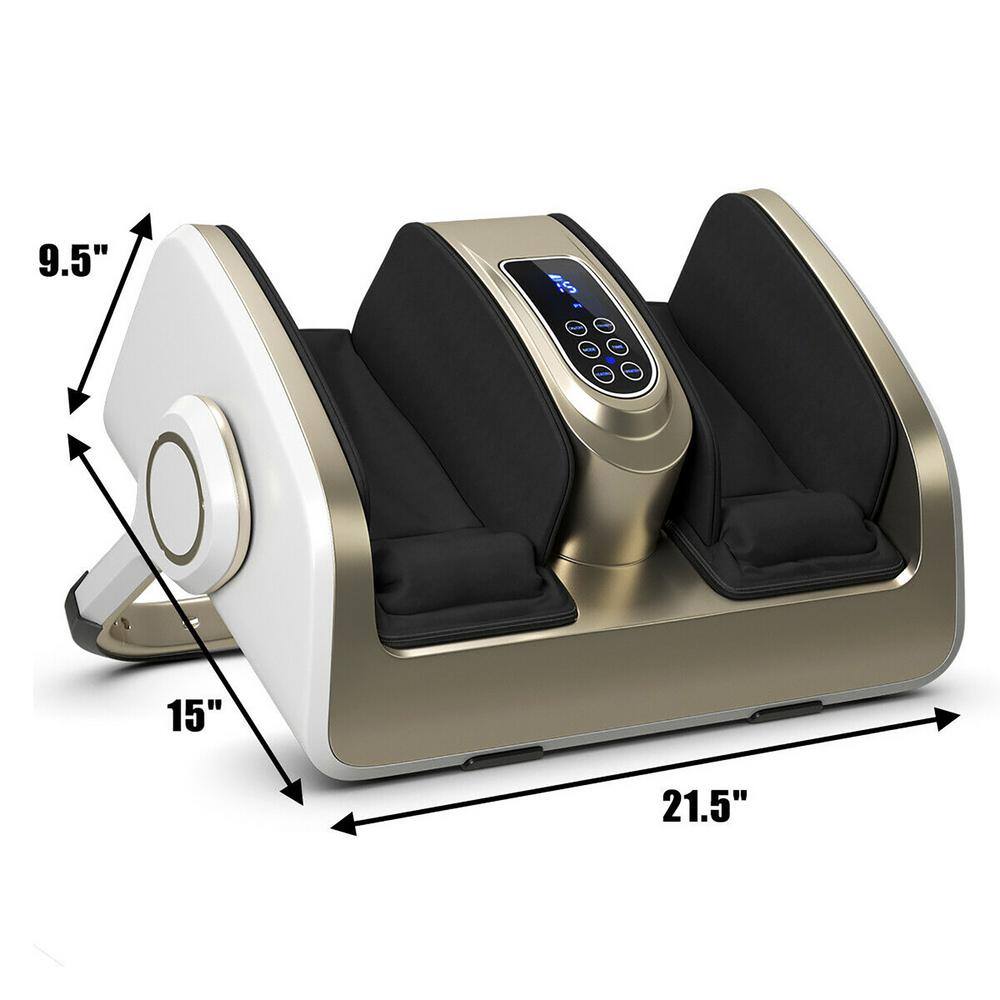 Costway 5-Speed Foot Calf Shiatsu Massager Heat Remote Control EP24439