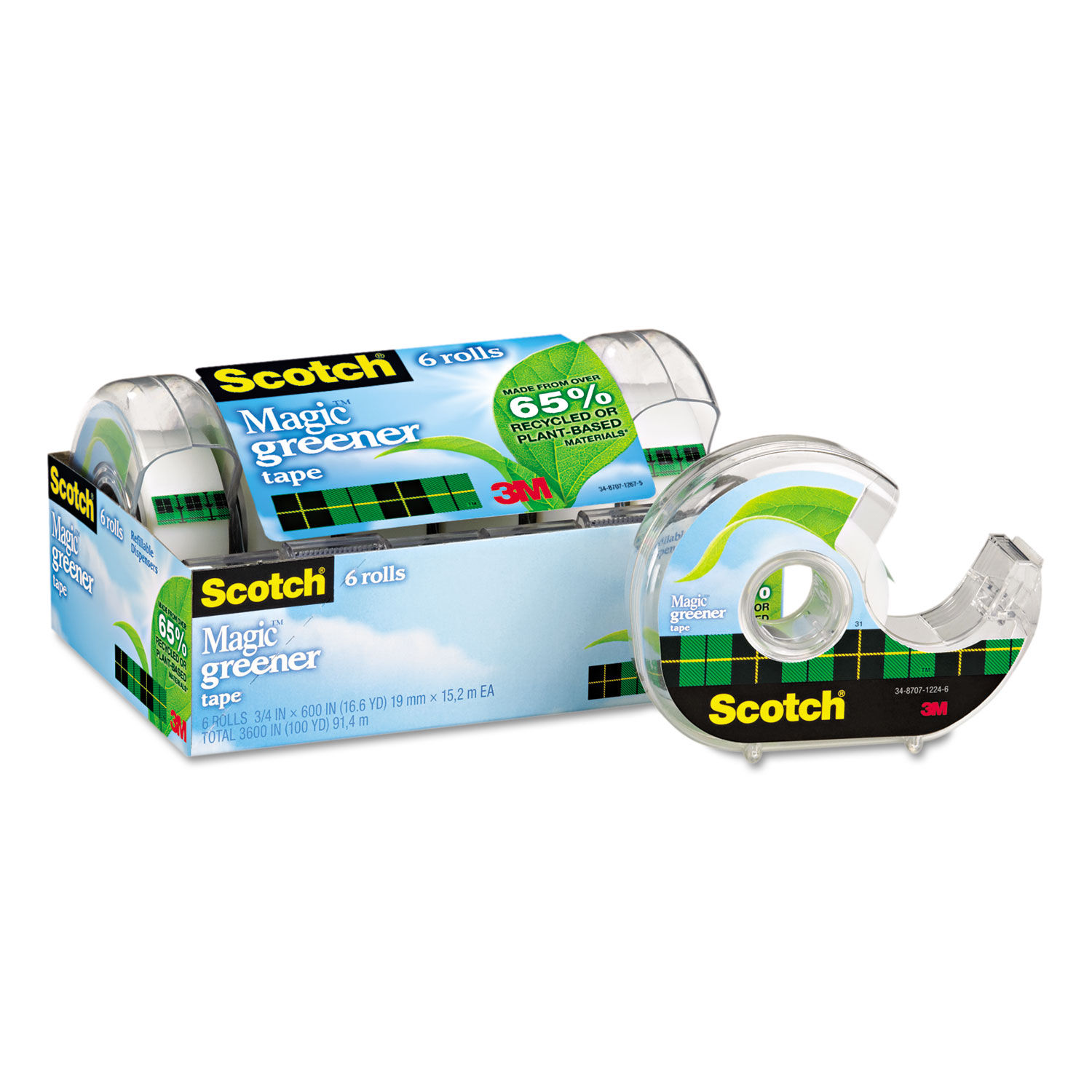 Magic Greener Tape with Dispenser by Scotchandreg; MMM6123