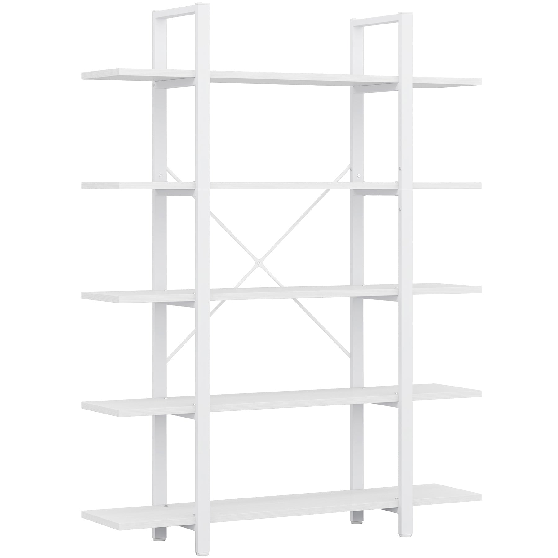 5-Tier Bookshelf, Open Etagere Bookcase Storage Display Rack