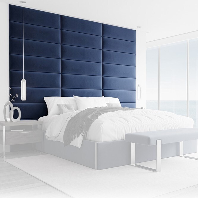 VANT Upholstered Headboards - Navy - 30 Inch - Set of 4 panels - - 21159105