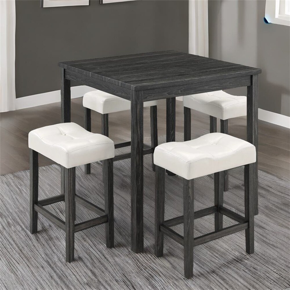 Solid Wood 5 Piece Dining Table Set for Living Room