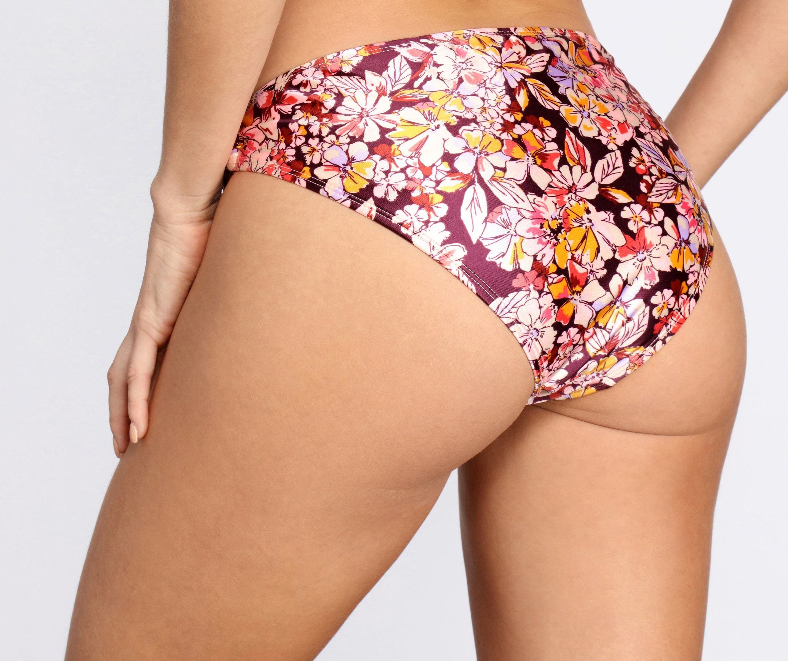 Spring Into Floral Bikini Bottoms