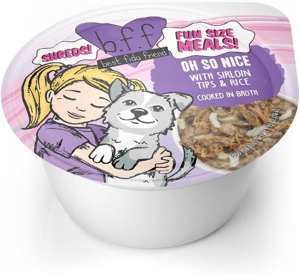 Weruva BFF Fun Size Meals Oh So Nice Wet Dog Food， 2.75-oz cup， case of 12