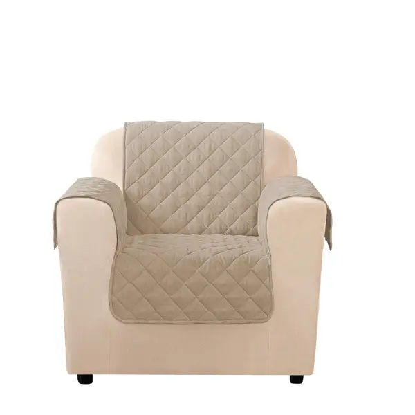 SureFit Taupe Nonskid WaterProof Recliner Cover