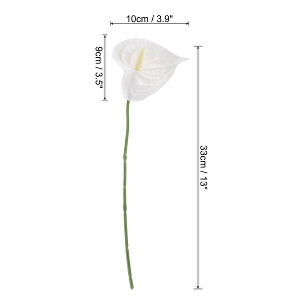 3Pcs 13 Artificial Anthurium Lily Flowers Floral Bouquet Home Decor