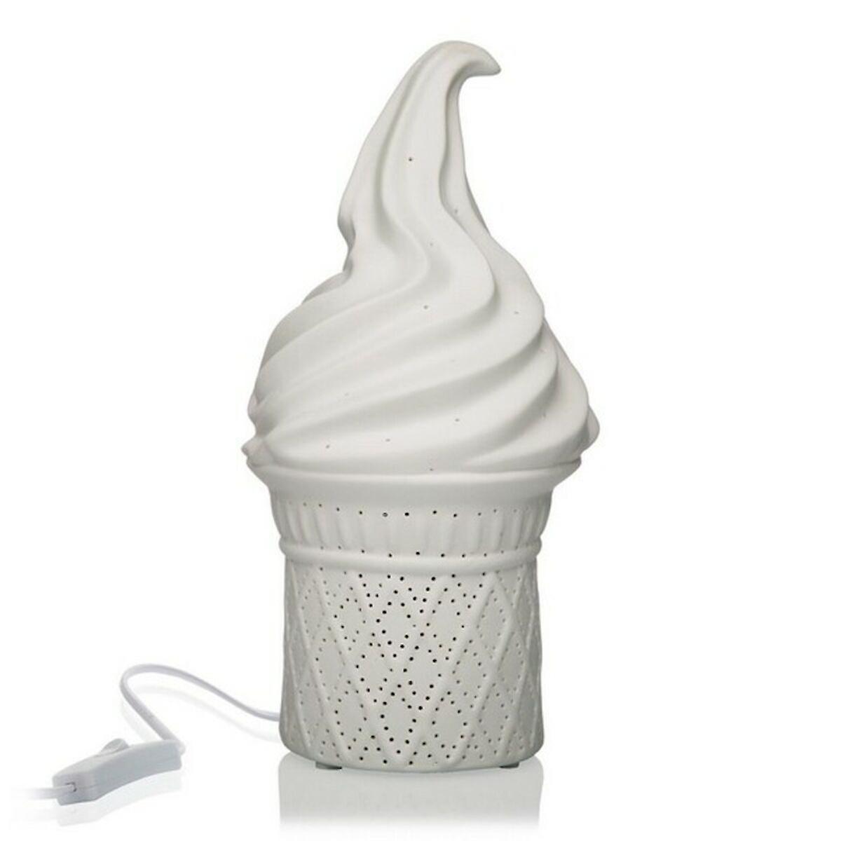 Desk lamp Versa Ice Cream 25W Porcelain (13，7 x 27 x 13，7 cm)