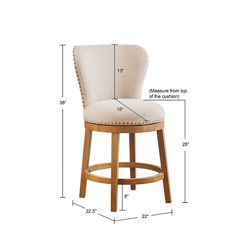 Madison Park Monica Swivel Counter Stool