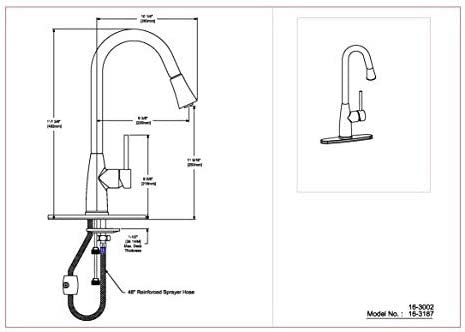 Hardware House LLC Single Handle Gooseneck Style Kitchen Faucet， Satin Nickel