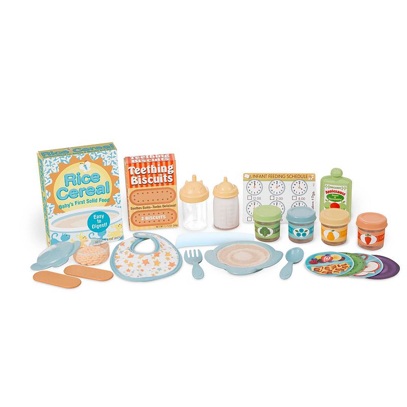 Melissa and Doug Mine to Love 24-Piece Mealtime Play Set for Dolls