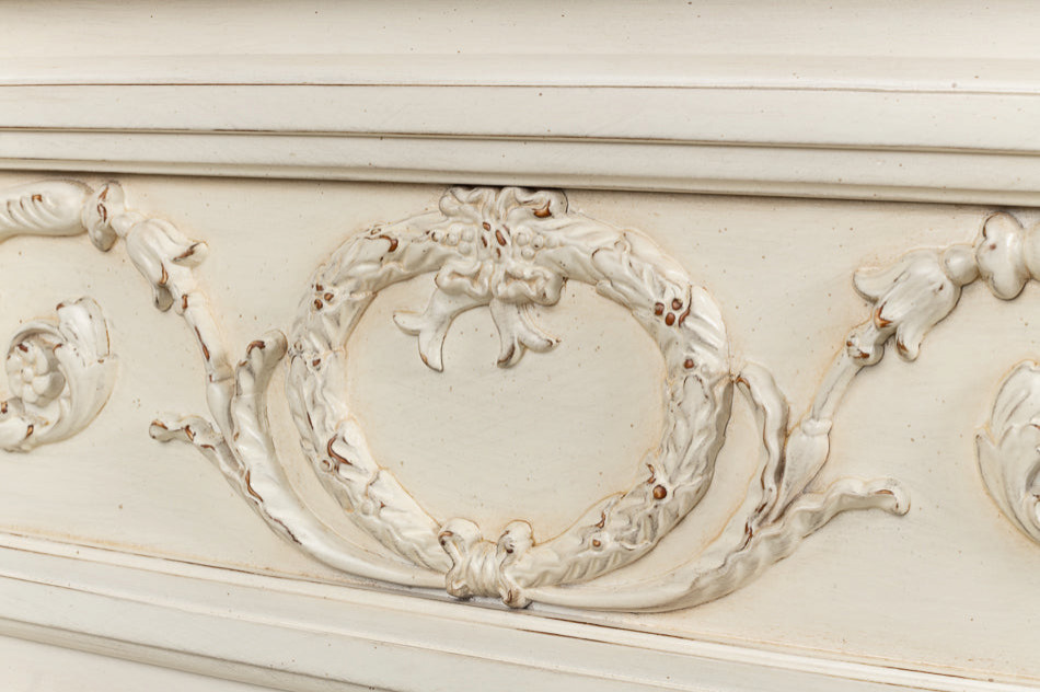 Antoinette Chest Of 2 Drawers Distressed White   Traditional   Accent Chests And Cabinets   by Sideboards and Things  Houzz