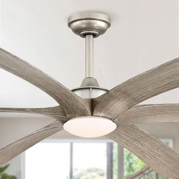 72-inch Driftwood 6-Blade DC Motor Ceiling Fan with Light and Remote Shopping - The Best Deals on Ceiling Fans | 39155376