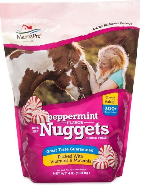 Manna Pro Bite-Size Nuggets Peppermint Flavored Horse Training Treats