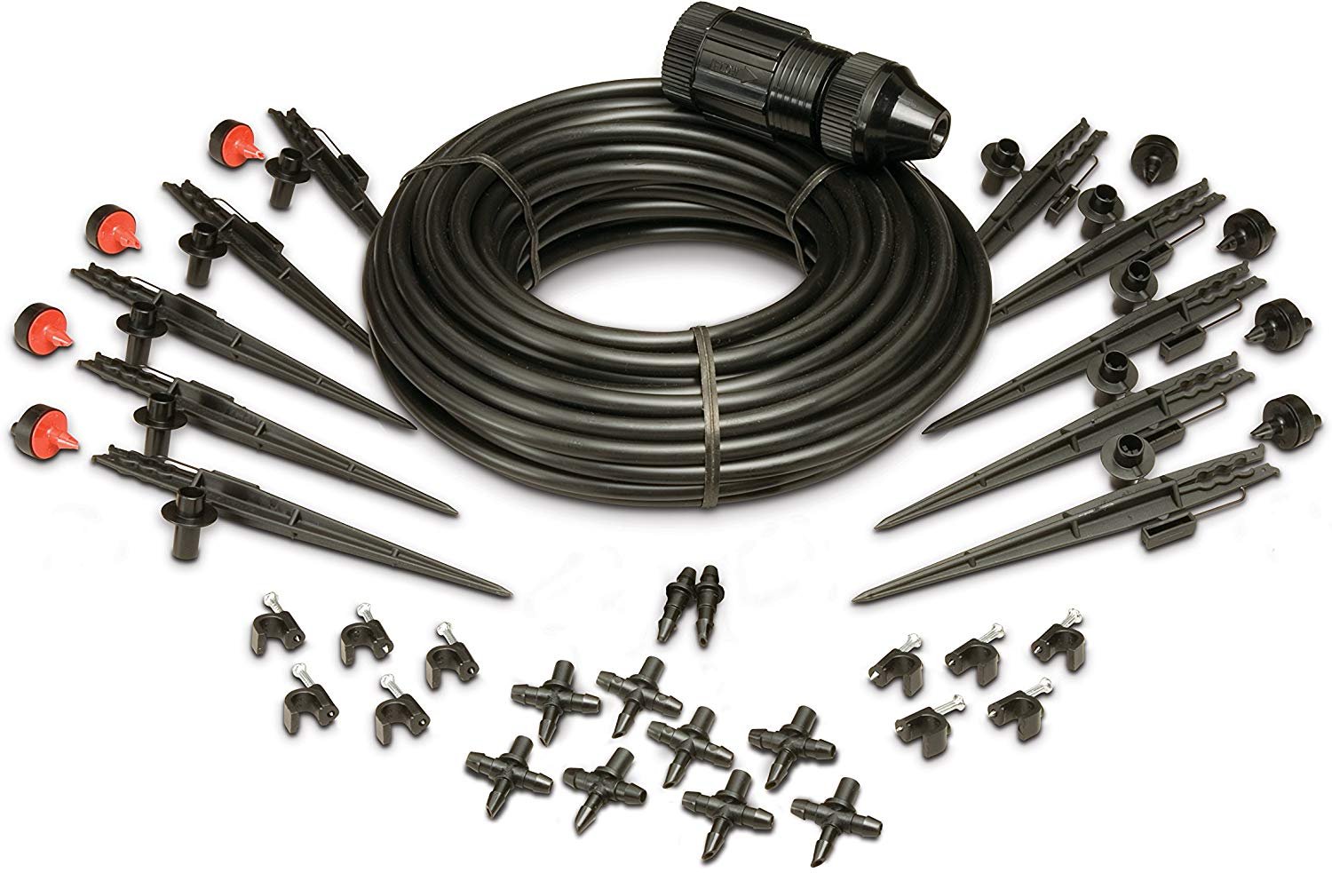 Rain Bird PATIOKIT Drip Irrigation Patio Watering Kit， Connects to Faucet， 1/4