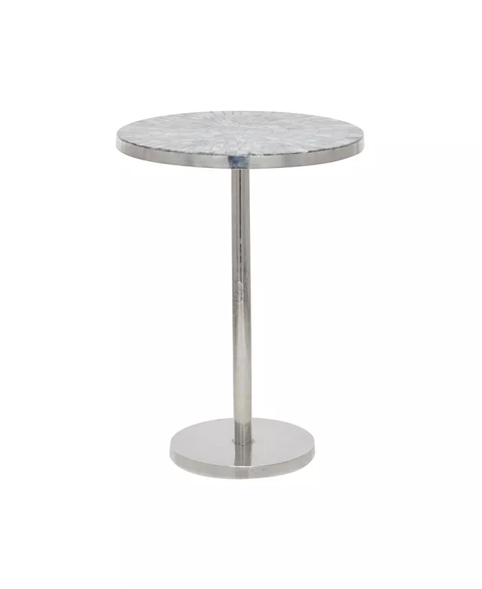 Rosemary Lane Aluminum Contemporary Accent Table