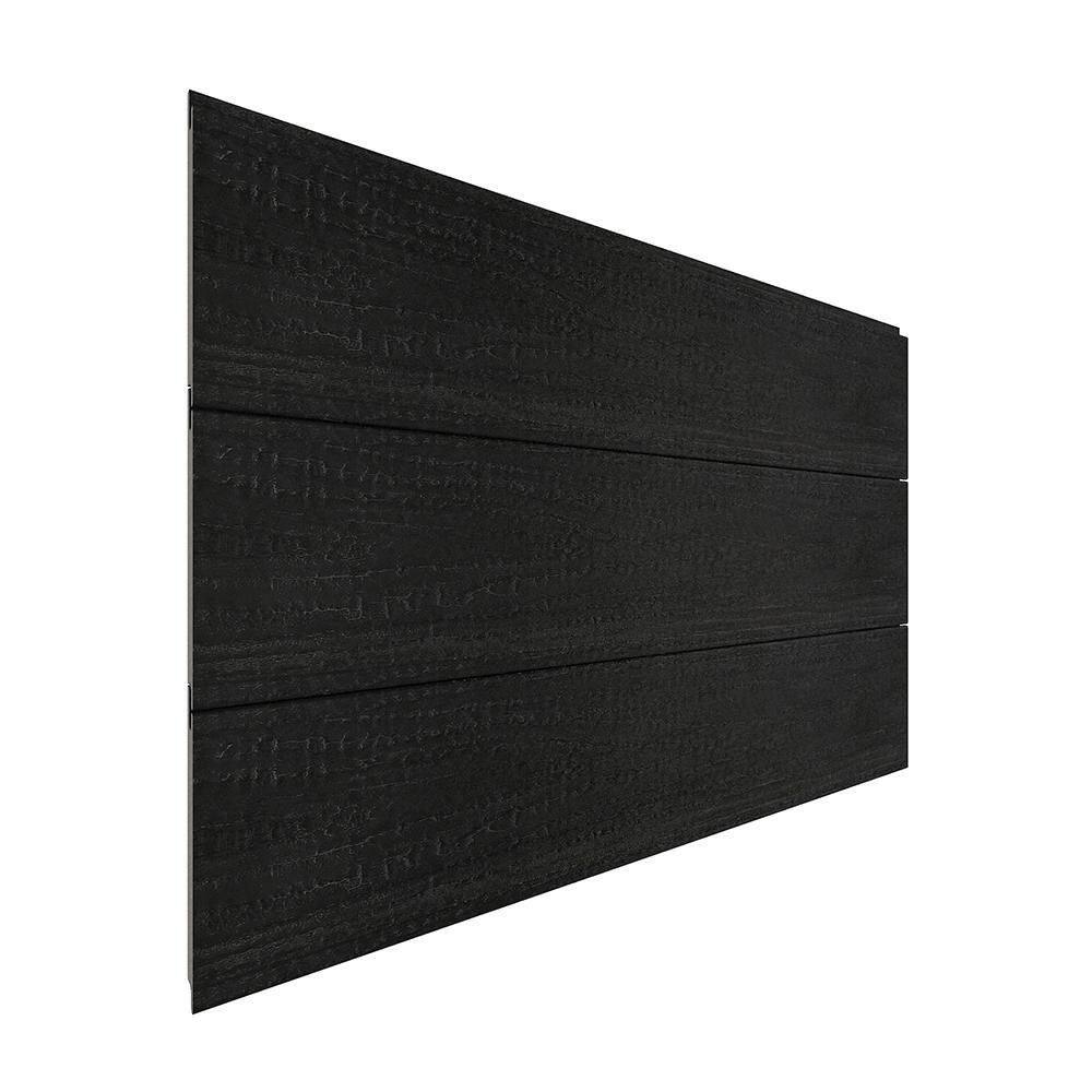 NewTechWood All Weather System 5.5 in. x 72 in. Composite Siding Board in Shou Sugi Ban US09-6-SSG