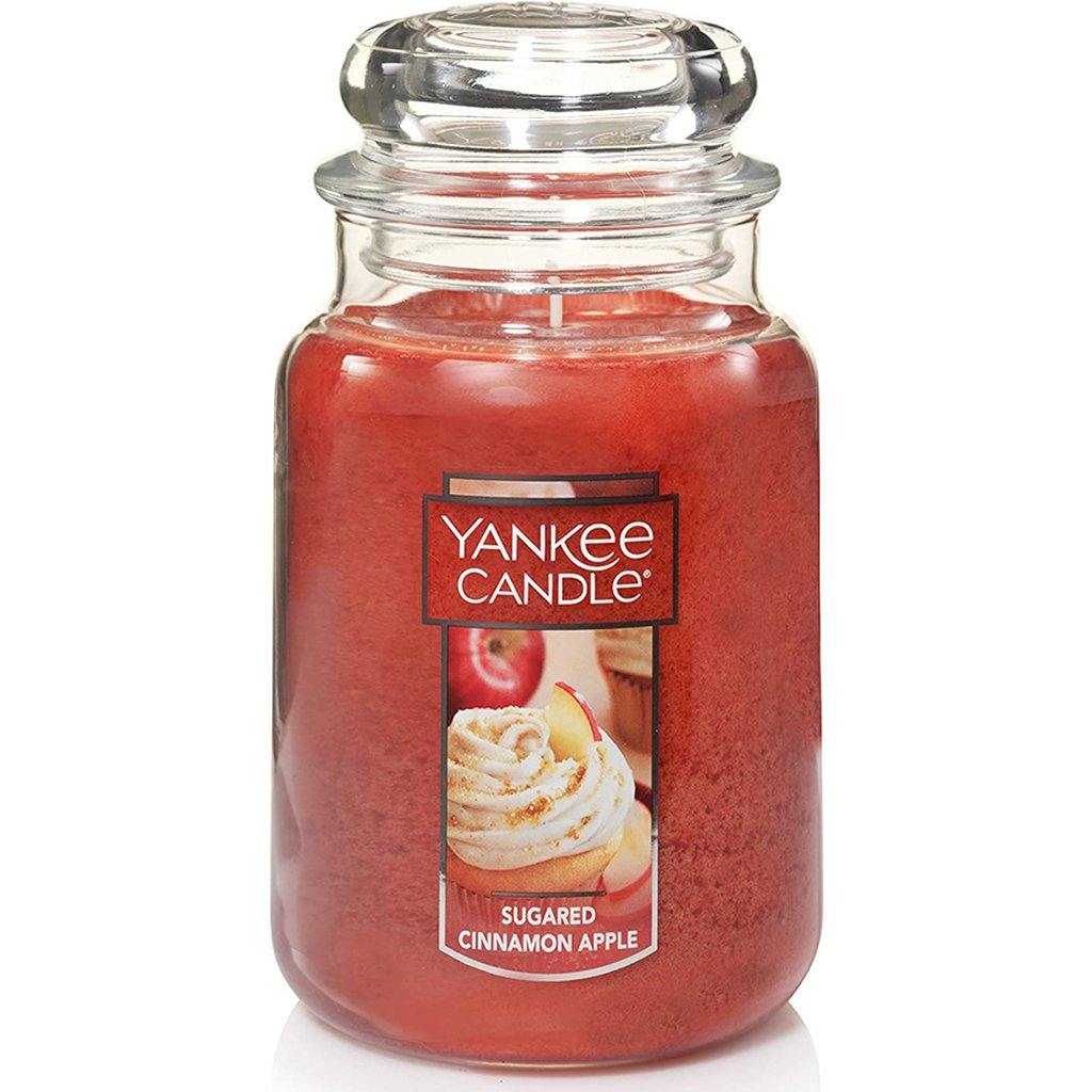 Yankee Candle  Large Jar Scented Candle in Sugared Cinnamon Apple