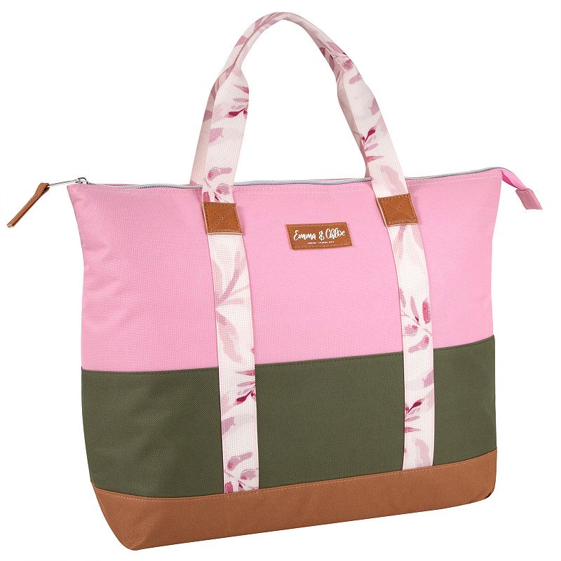 Emma and Chloe Colorblock 20-Can Insulated Cooler Tote Bag