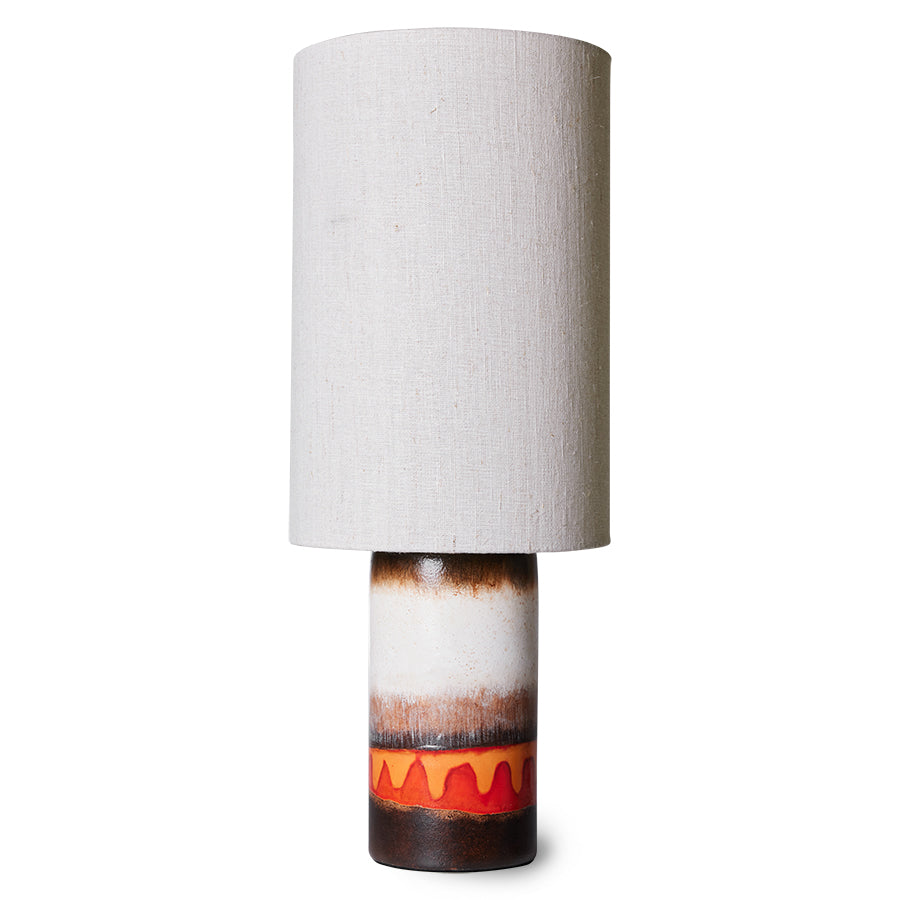 Retro glazed stoneware table lamp