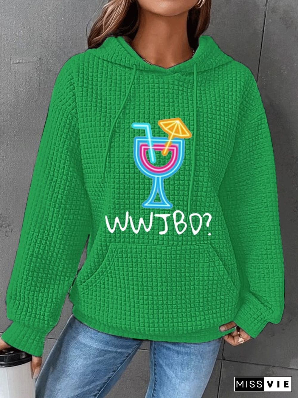 Women's WWJBD? Jimmy Memorial Waffle Hoodie