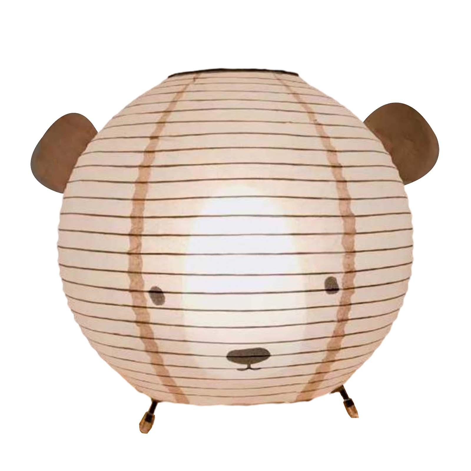 Bear Table Lamp Paper Lamp Shade Nightlight For Bedroom Cabinet Housewarming