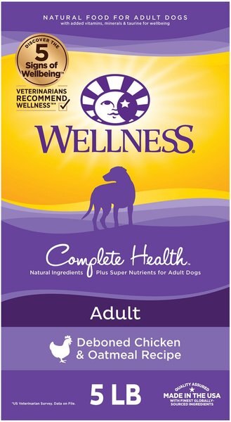 Wellness Complete Health Adult Deboned Chicken and Oatmeal Recipe Dry Dog Food