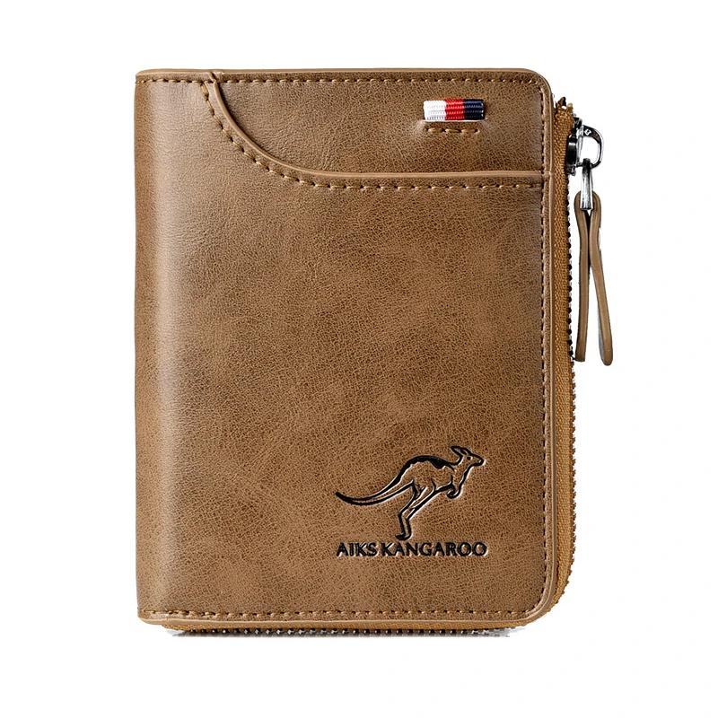 🔥 BIG SALE - 49% OFF 🔥🔥Men Wallet Zipper Genuine Leather Purse ( RFID PROTECTED )