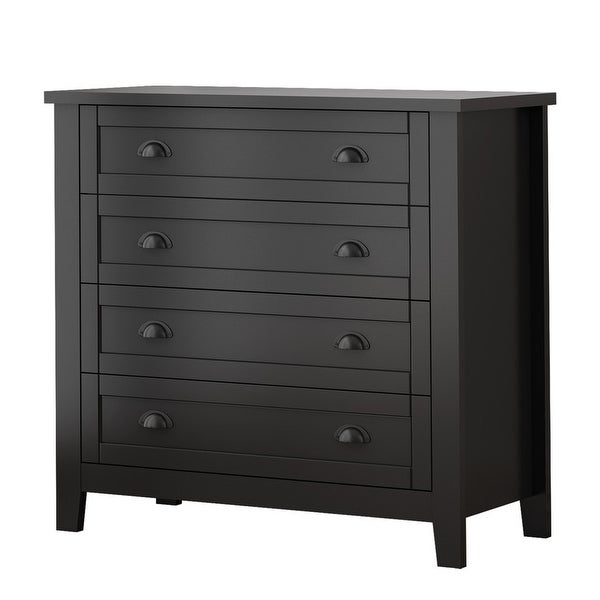 Country 4 Drawer Combo Chest of Drawers Bedroom Storage Cabinet - - 36966265