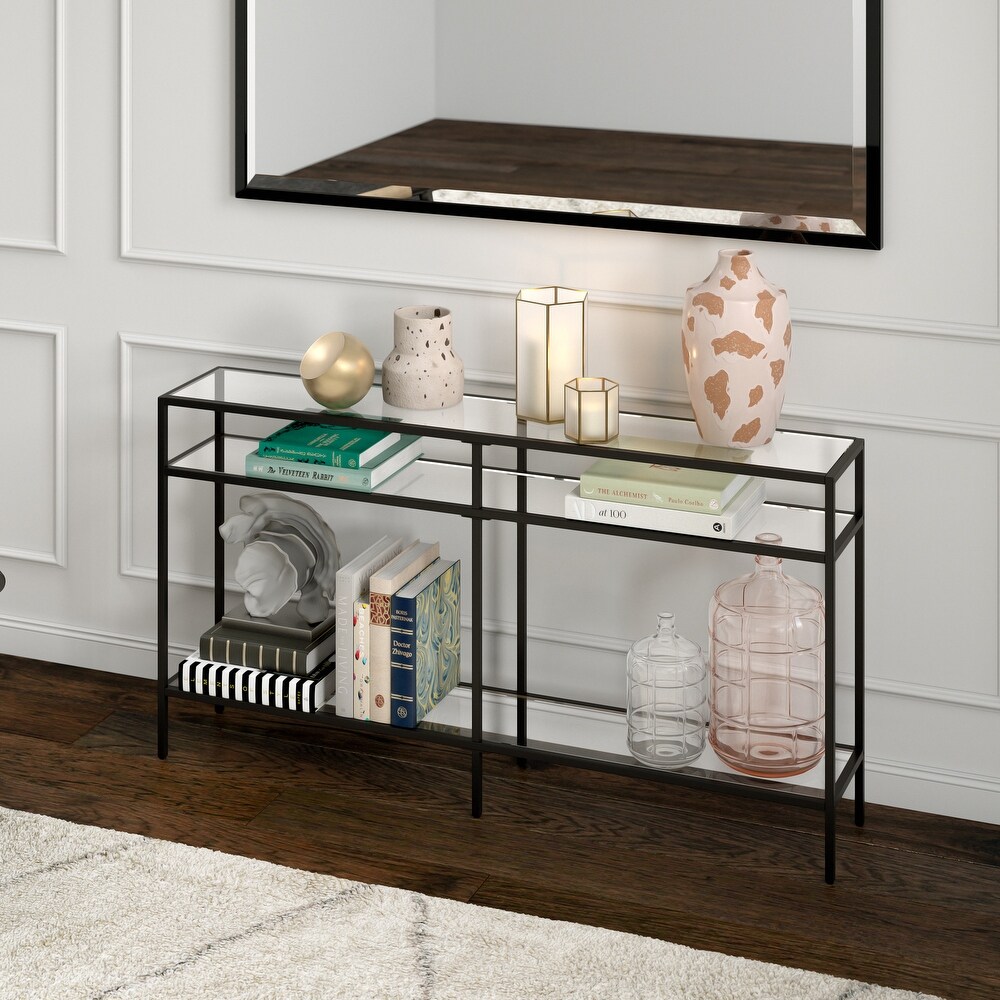 Silver Orchid Galeen Console Table