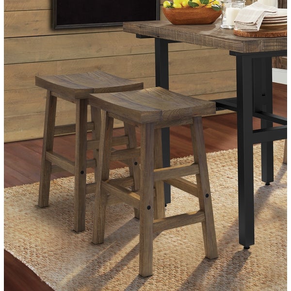 Carbon Loft Lawrence Reclaimed Wood Counter Stool