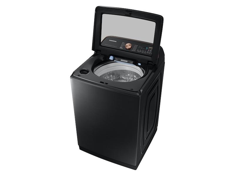 Samsung WA54CG7550AV 5.4 Cu. Ft. Extra-Large Capacity Smart Top Load Washer With Pet Care Solution And Auto Dispense System In Brushed Black