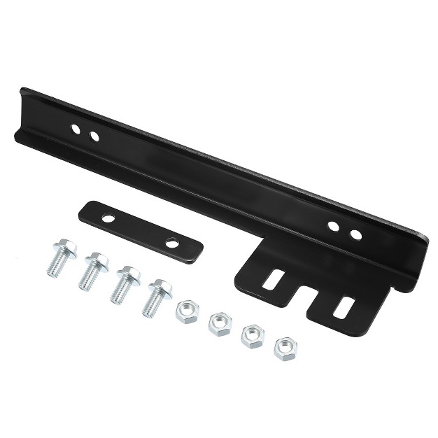 Unique Bargains Aluminum Alloy Universal License Plate Relocator Frame With Screw And Screw Caps