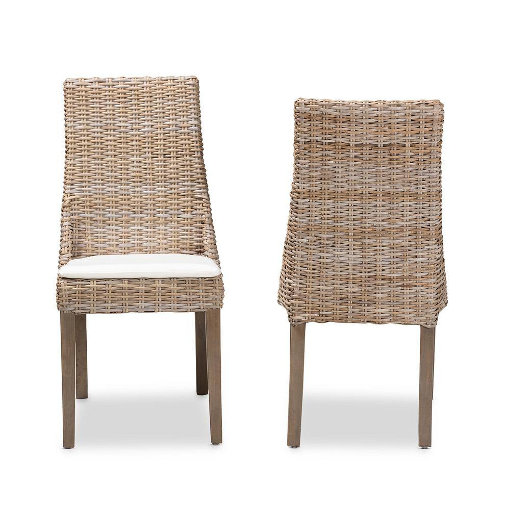 bali  pari Toby White and Greywashed Rattan Dining Chair 209-2P-12795-HD