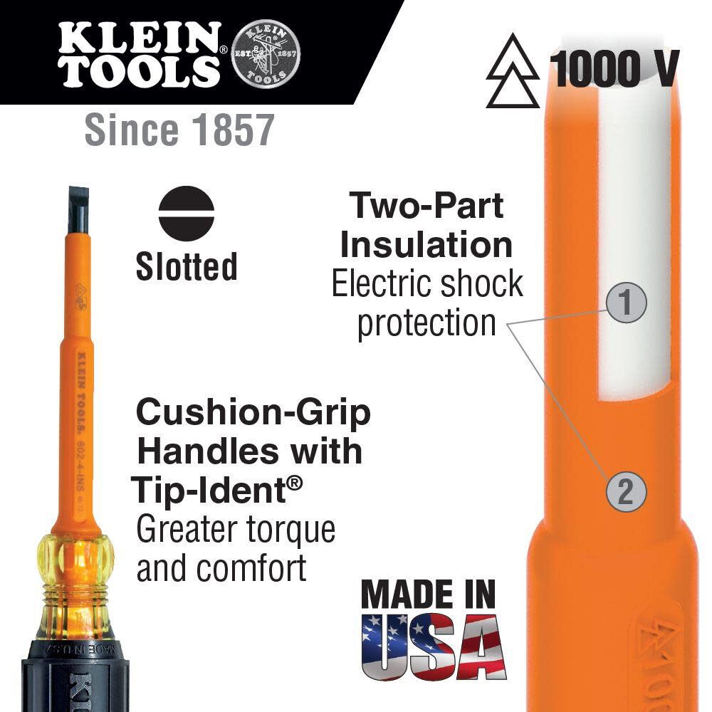 Klein Tools Screwdriver Insulated 5/16