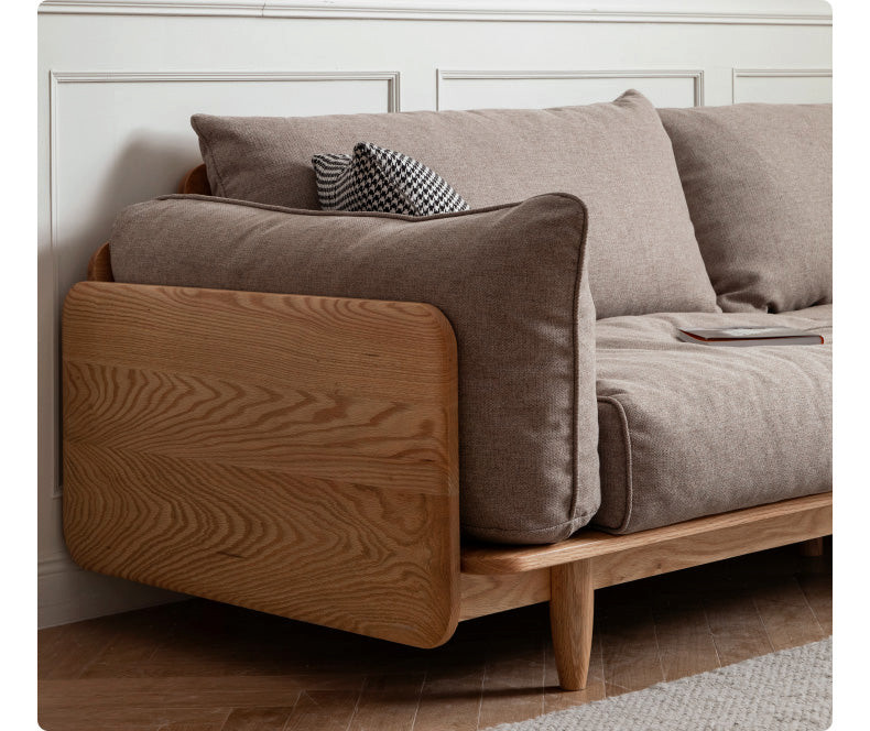 Oak Nordic Solid Wood Sofa   Midcentury   Sofas   by GVAwood  Houzz