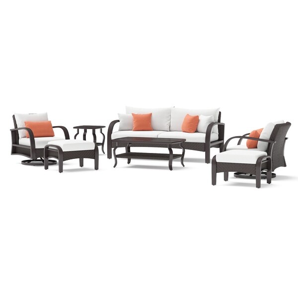 Barcelo 7 Piece Sunbrella Outdoor Patio Motion Club Seating Set