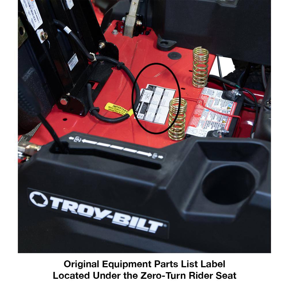 Troy-Bilt Original Equipment 46 in. High Lift Blade Set for Select Riding Lawn Mowers with 6-Point Star OE# 942-04290942-04290A 490-110-Y110