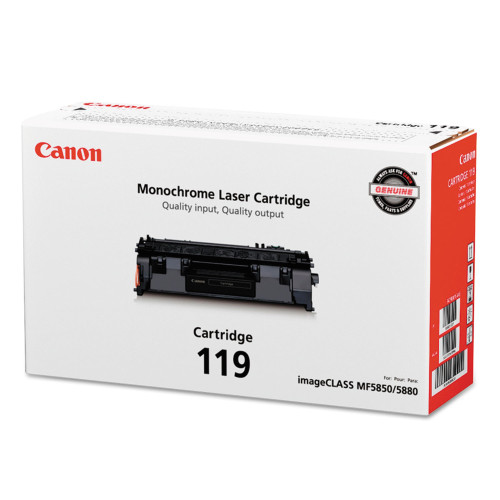 Canon 3479B001 (CRG-119) Toner， 2，100 Page-Yield， Black