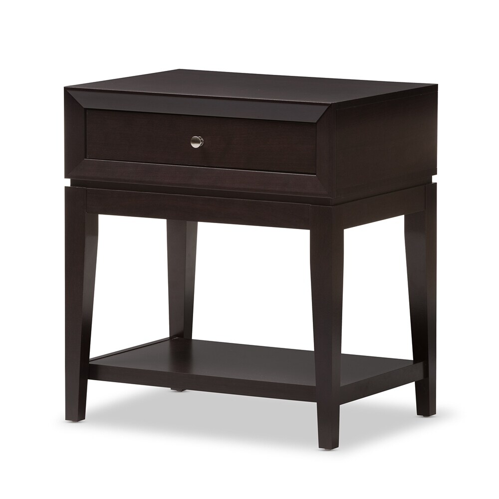 Morgan Brown Modern Accent Table and Nightstand - - 35419819