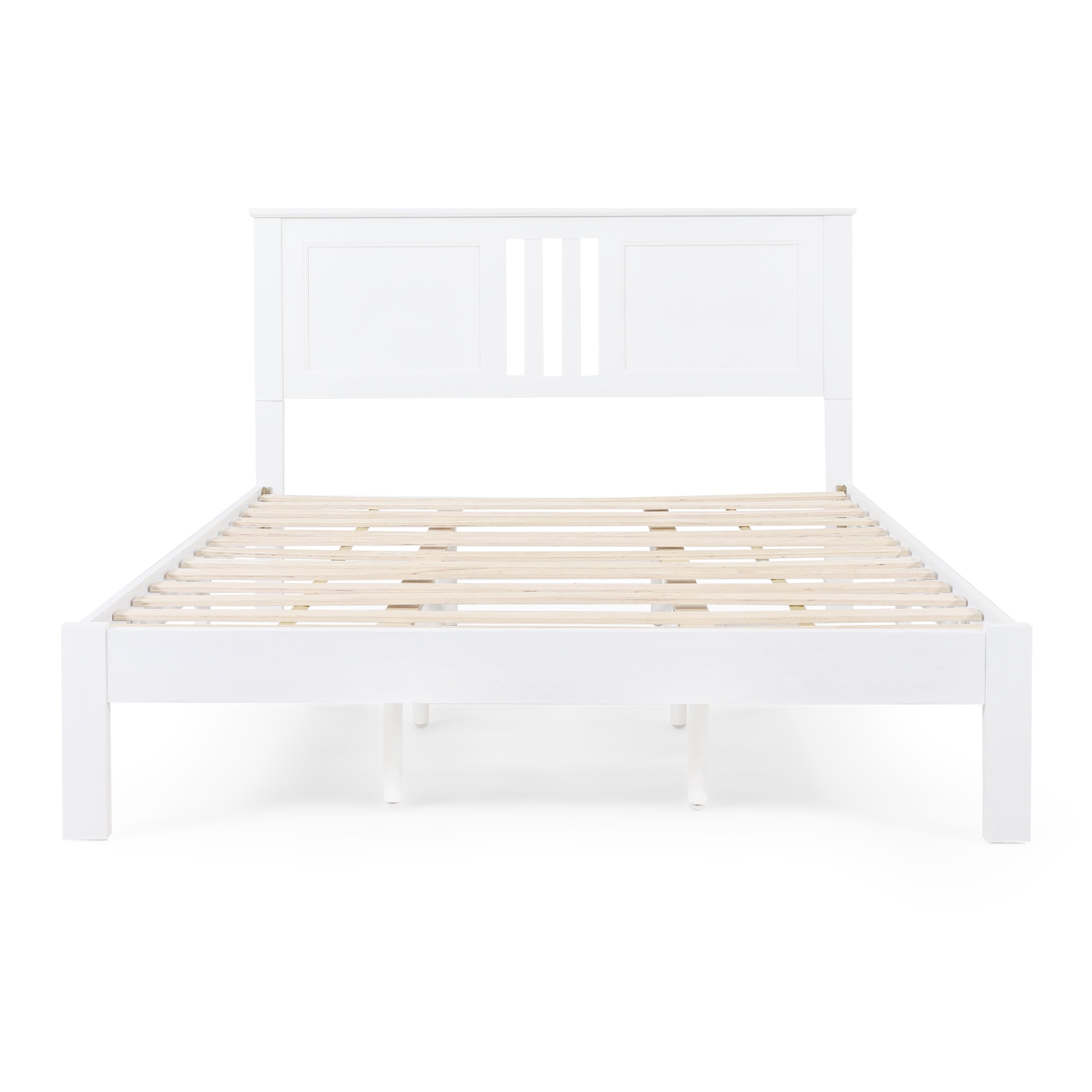 Kashtyn Modern Farmhouse Acacia Wood Queen Bed Platform