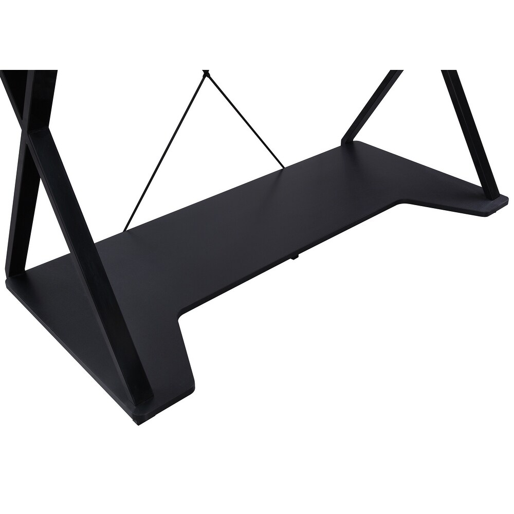 Checkpoint Ghost Battlestation Gaming Desk with RGB LED Lights