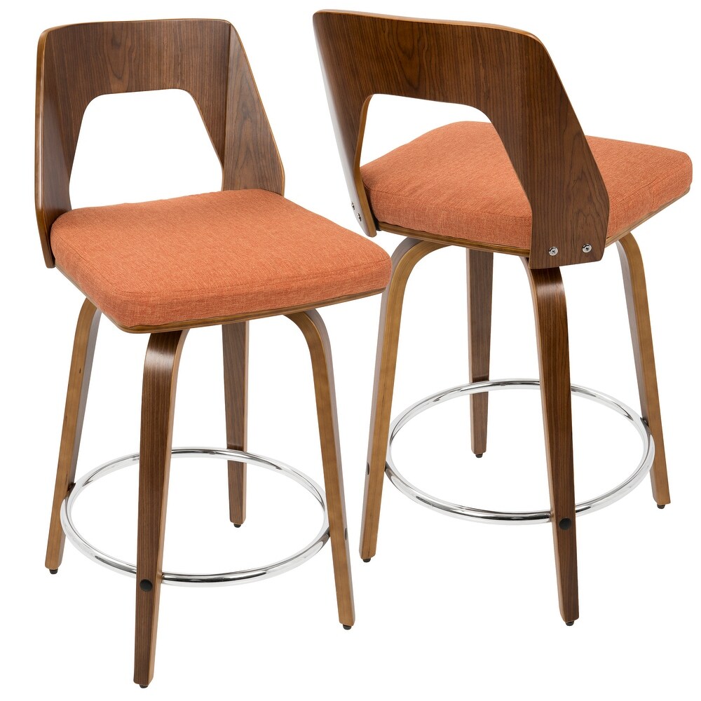 Carson Carrington Culnady Mid century Modern Counter Stool (Set of 2)