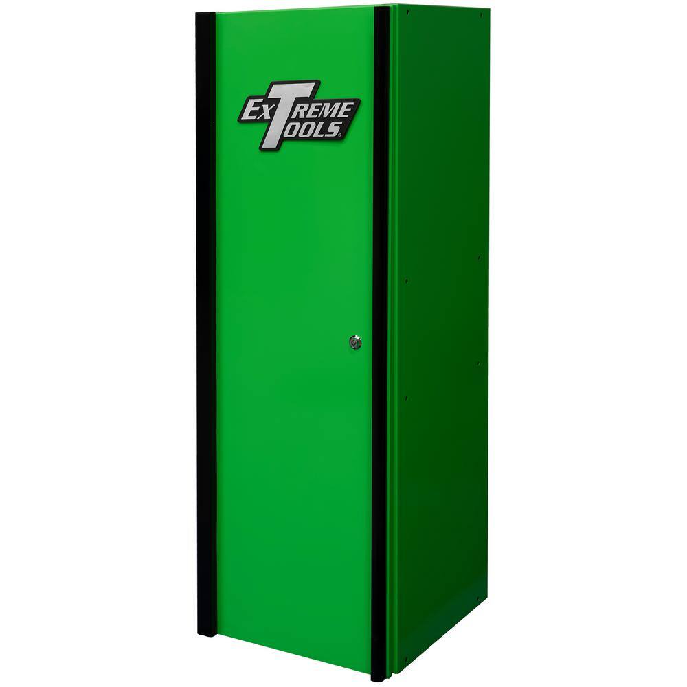 Extreme Tools DX 19 in. 4-Shelf Side Locker Tool Chest in Green with Black Handle DX192100SLGNBK