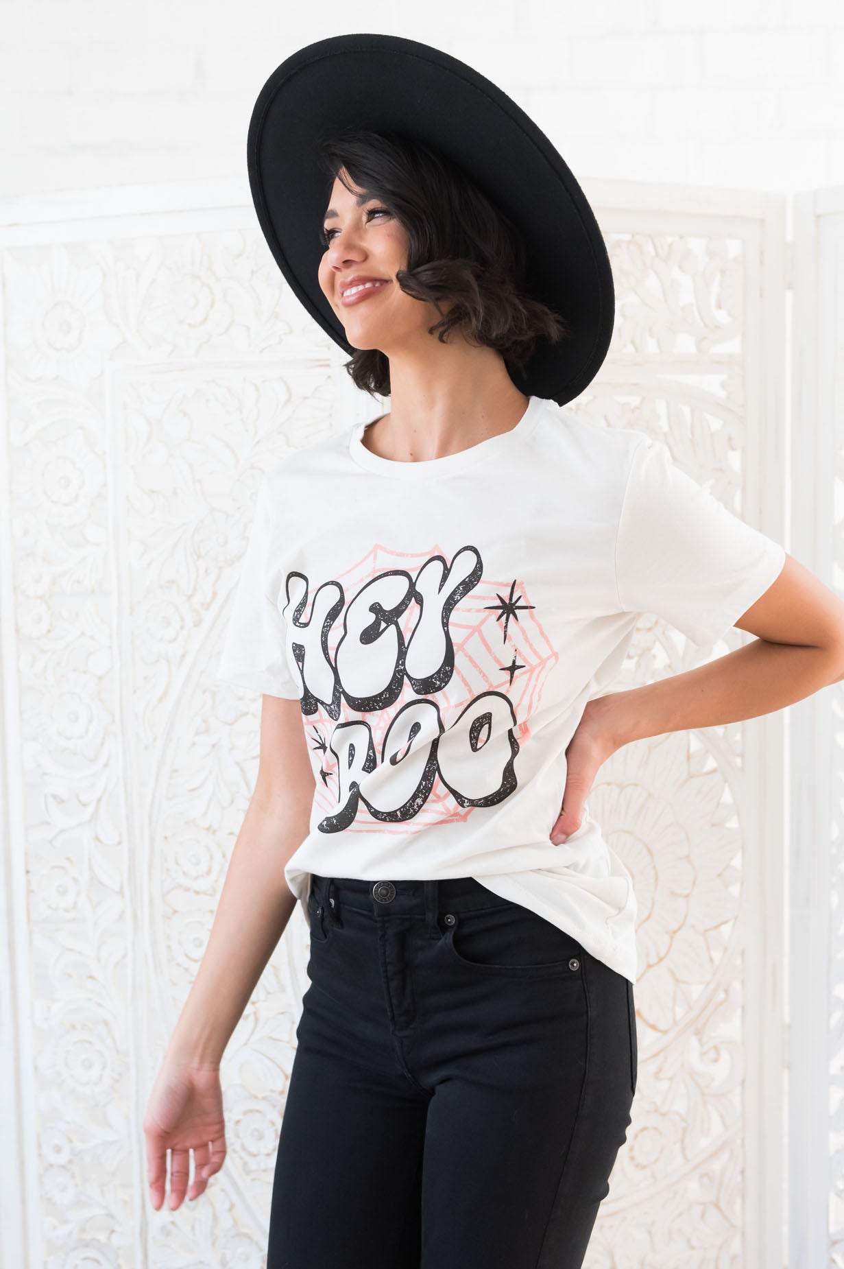 Hey Boo Modest Graphic Tee