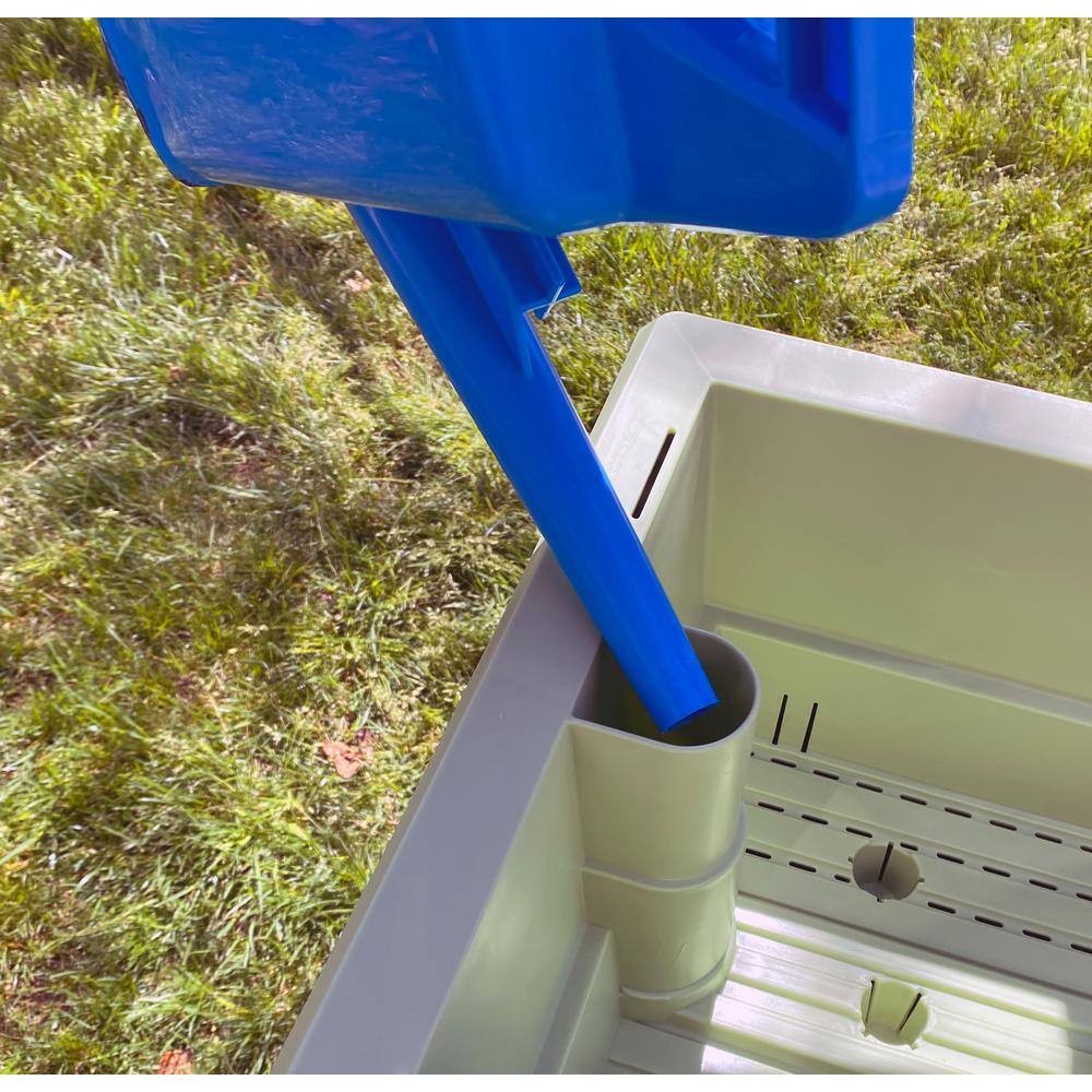 Bosmere English Garden Maxi 32 in. L x 15 in. W x 31-12 in. H Self Watering Plastic Raised Garden Bed L770