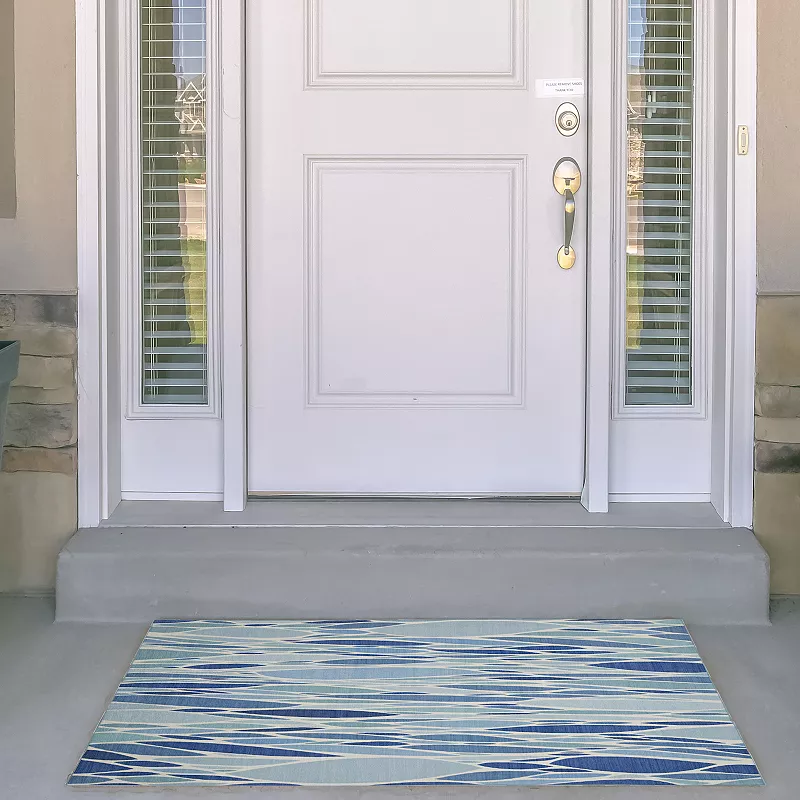 Linon Pompano Outdoor Washable Rug