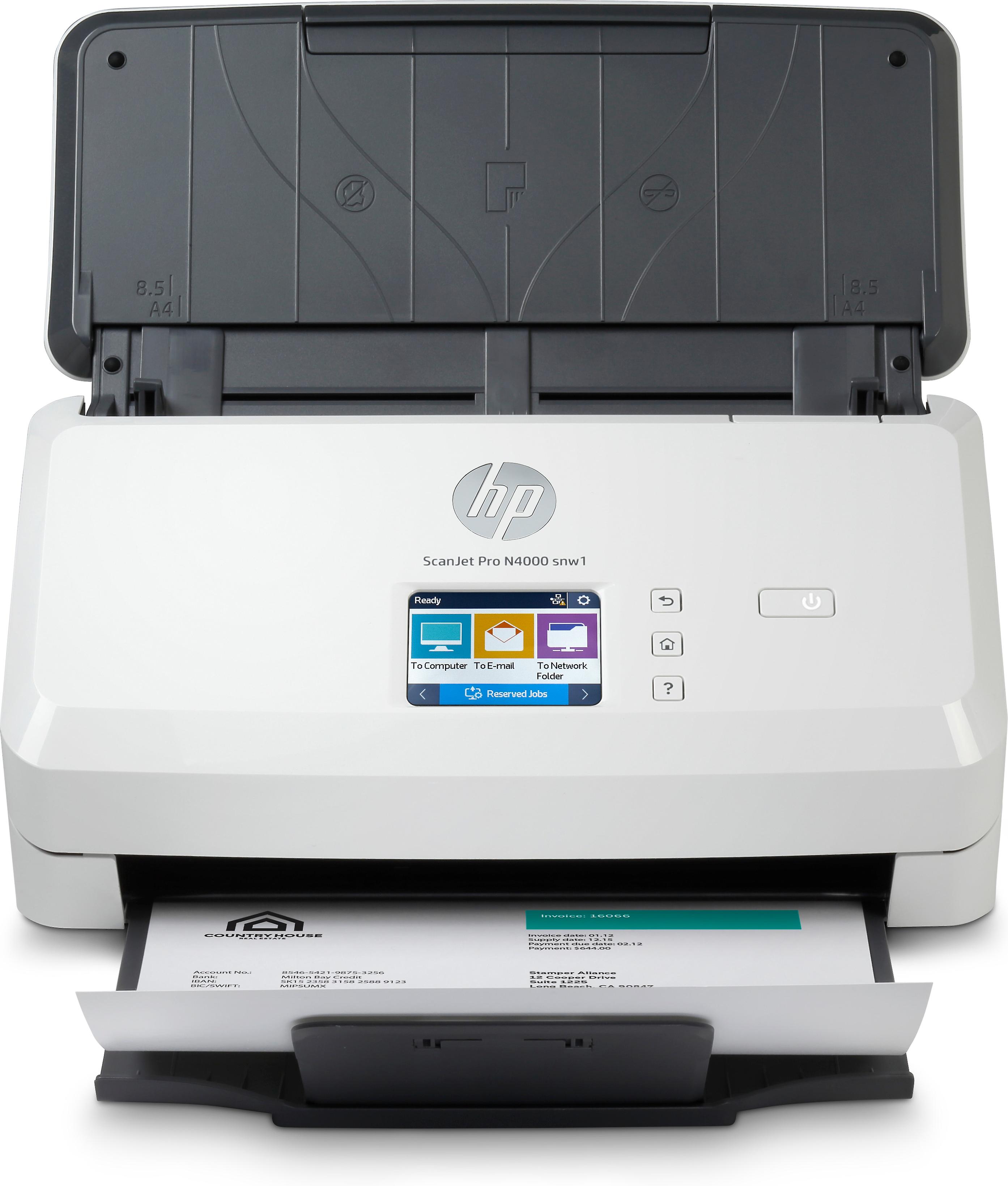 Hp Document Scanner Scanjet Pro N4000 - Din A4