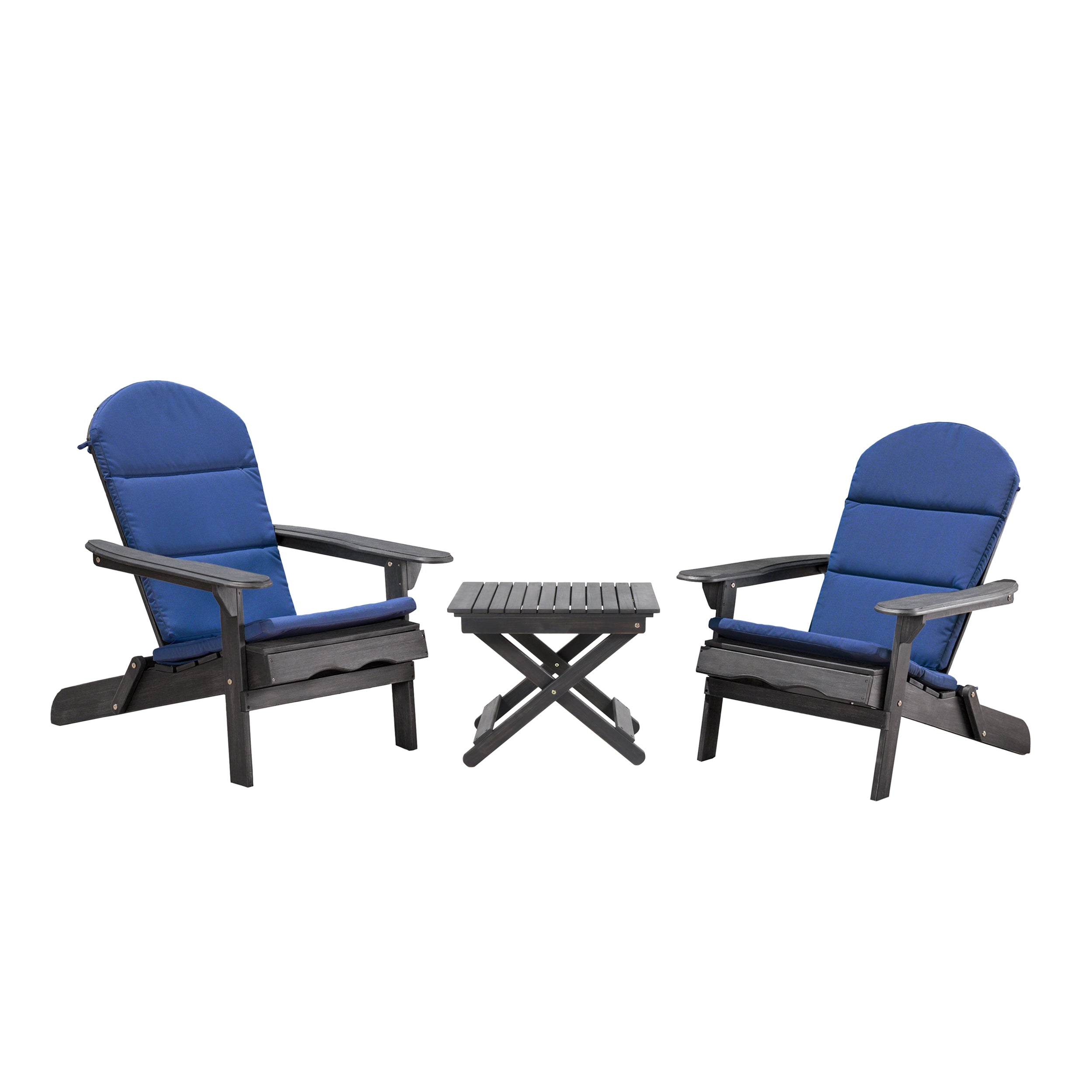 Reed Outdoor 2 Seater Acacia Wood Chat Set with Water Resistant Cushions