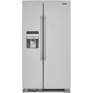 Maytag 24.5 cu. ft. Side by Side Refrigerator in Fingerprint Resistant Stainless Steel with Exterior Ice and Water Dispenser MSS25C4MGZ