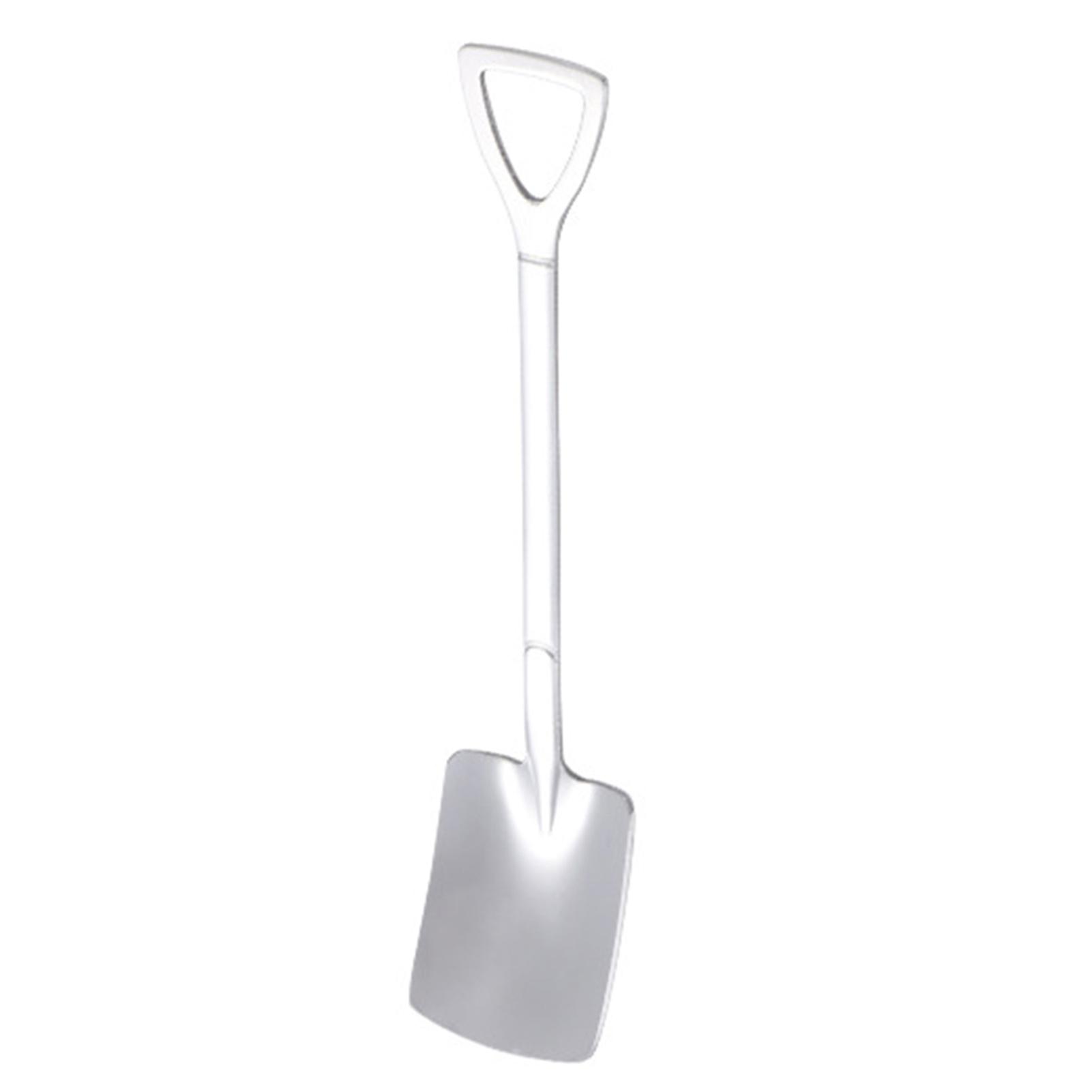 Stainless Steel Spade Dessert Spoon Domstic Use Multifunctional Fruit Cake Ice Cream Coffee Kitchen Seasoner Shovel Spoon