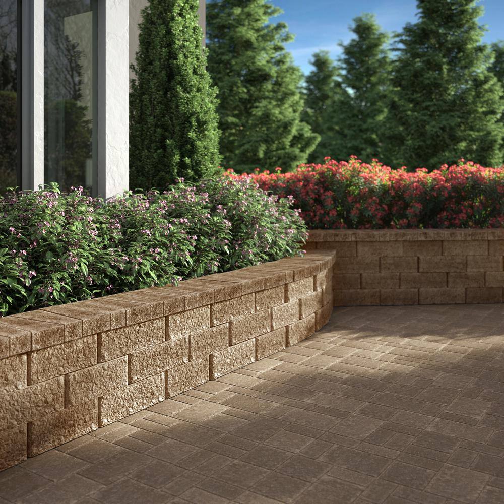 Pavestone ProMuro 6 in. x 18 in. x 12 in. San Diego Tan Concrete Retaining Wall Block (40 Pcs.  30 Face ft.  Pallet) 11016075